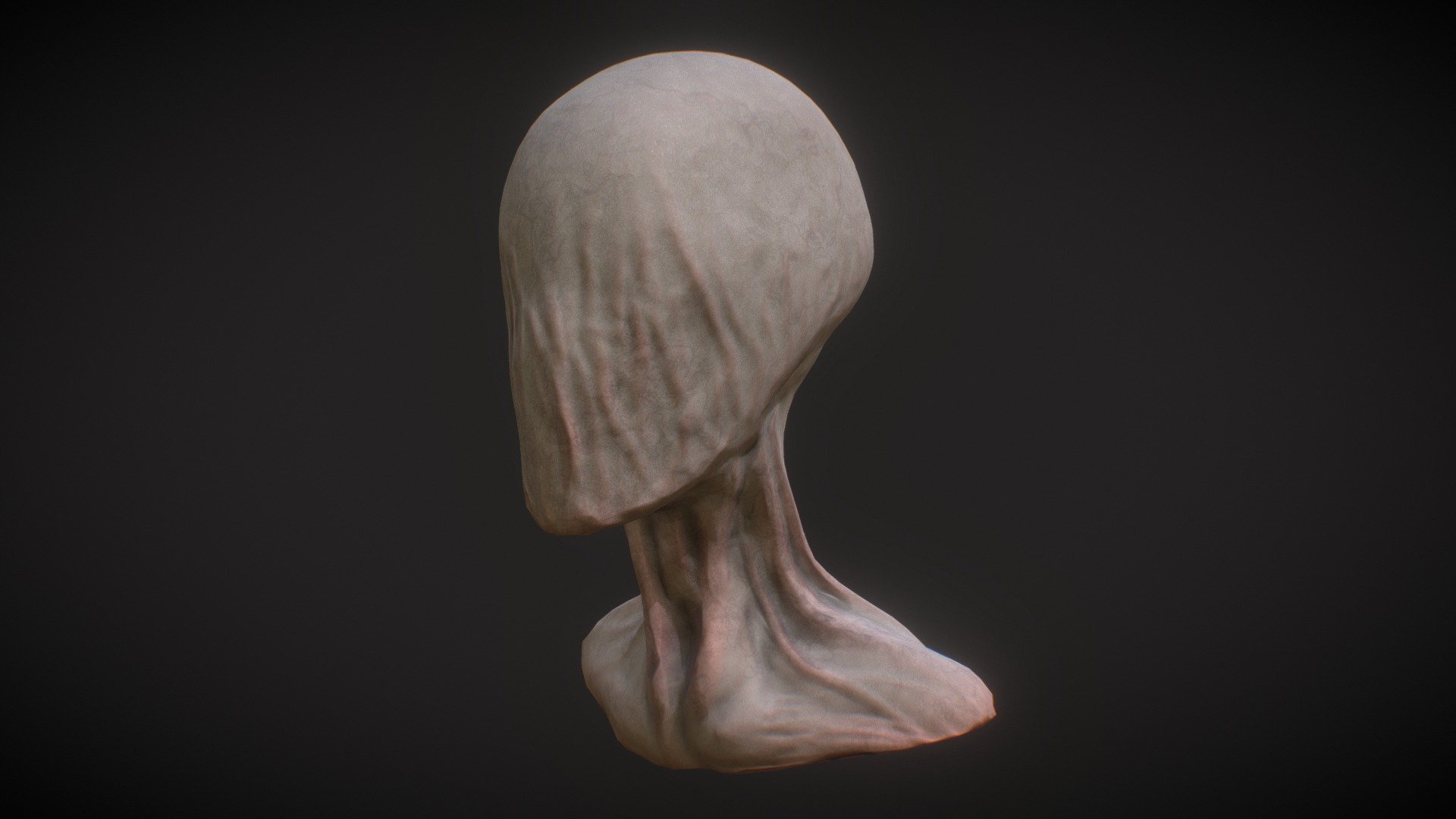 I wanted to recreate Slenderman in a more realistic and creepy way than usual. 
The model in the images is the low poly version.