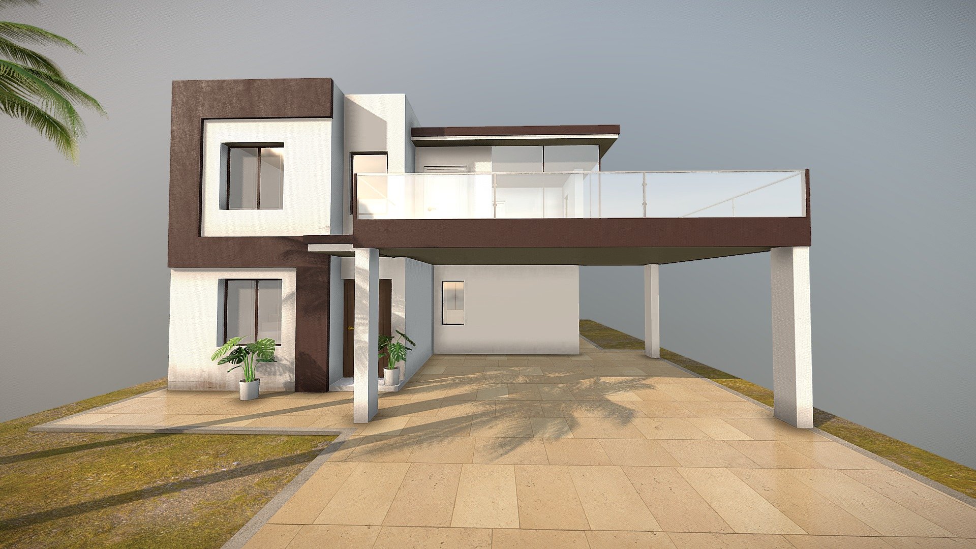 \n\nThis model can be used in games and cgi\n\nThe model comes with high resolution textures , so you can used in 4k quality\n\nThis model is low poly (house , palms , and plants ) all things is low poly , so all models in this product you can used in games\n\nall shots was rendered in eevee (realtime rendering)\n\nThe model comes with overlapping UVs , that it can be modified easily\n\n*\n