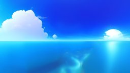 6k Stylized Cloudy Skybox 004 scene, sky, 360, clouds, level, rose, day, sunny, panorama, leveldesign, casual, dreamy, 6k, wallpaper, skybox, cloudy, cubemap, cartoon, stylized, blue, anime, environment, noai, createdwithai