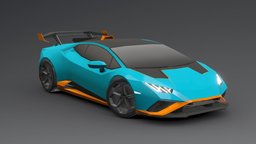 Lamborghini Huracan Low-Poly 3D vehicles, bmw, ford, lamborghini, audi, pack, huracan, low-poly, 3d, vehicle, lowpoly, mobile, car, free, 2023