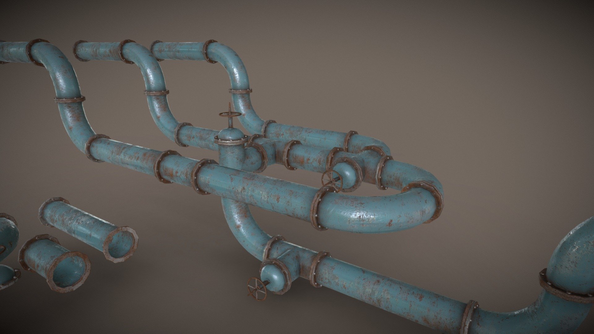 A kitbash kit for water/gas pipes