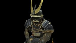 Armour of Edo period - Japan, 18th century armour, japan, medieval, samurai, edo, 18th, 18thcentury, edo-period, photogrammetry, nimaido, gosoku, jinbaori