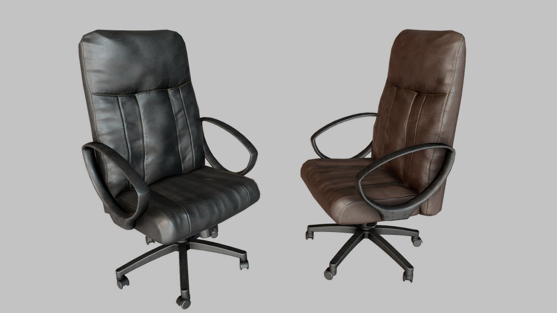 Old Office Chair PBR

Very Detailed Low Poly Old Office Chair with High-Quality PBR Texturing. 

Fits perfect for any PBR game as Decoration etc.

The Leg, and wheels are seperated from the chair so that they can be rotated or animated if needed.

Created with 3DSMAX, Zbrush and Substance Painter.

Standard Textures
Base Color, Metallic, Roughness, Height, AO, Normal, Maps

Unreal 4 Textures
Base Color, Normal, OcclusionRoughnessMetallic

Unity 5/2017 Textures
Albedo, SpecularSmoothness, Normal, and AO Maps

4096x4096 TGA Textures

Please Note, this PBR Textures Only. 

Low Poly Triangles 

6708 Tris
3464 Verts

File Formats :

.Max2018
.Max2017
.Max2016
.Max2015
.FBX
.OBJ
.3DS
.DAE