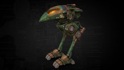 Raven (MechCommander) - House Liao raven, battlemech, mechwarrior, battletech, mecha, tank, machine, panther, mechcommander, rts-game, substancepainter, liao, noai