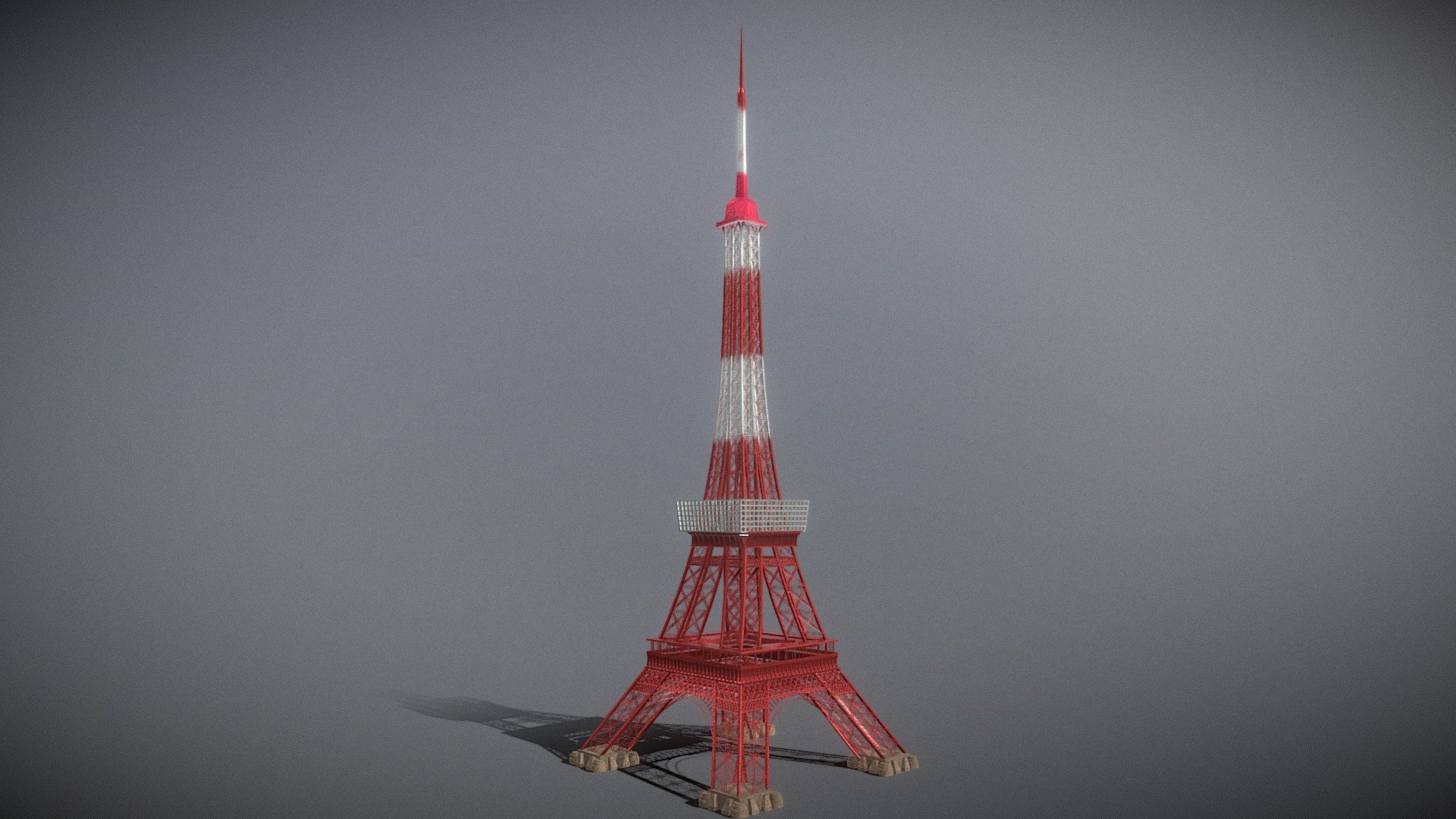 This is a beautiful Tokyo Tower model. Not to be confused with Tokyo Skytree, the tallest tower in the world.

2 materials with 2048 * 2048 textures.

Triangles: 88700 Vertices: 52400

(Viewer Setting above are just a preview and may vary drastically depending on your lighting and shading setup on the final application)

If you have any questions, please feel free to contact me.
 
E-mail: zhangshangbin1314159@gmail.com
