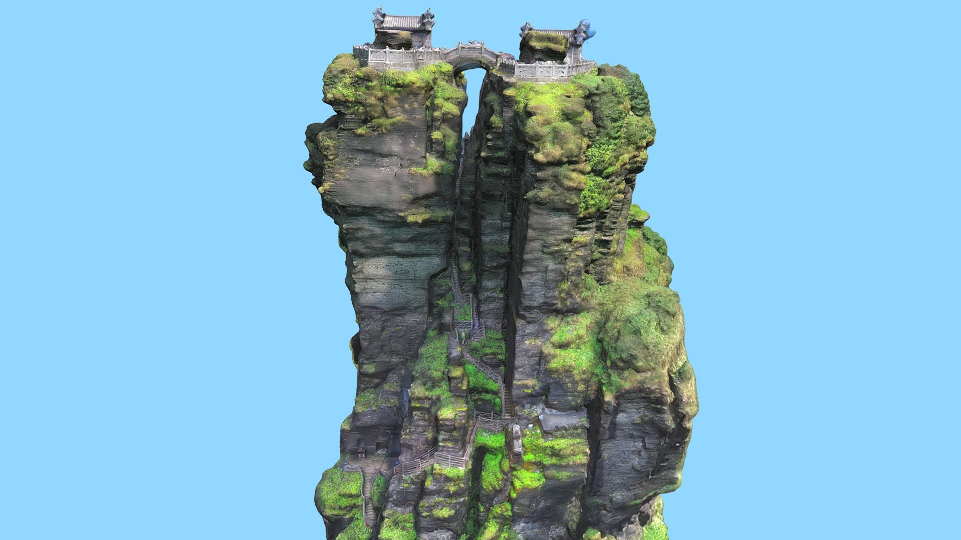 Fanjing Mountain, formerly known as “Three Valleys”, is located in Tongren City, Guizhou Province, and is named after “Brazil Pure Land”. Fanjing Mountain has won the “China’s Top Ten Summer Mountain” in 2008 and 2009, and is the fifth largest Buddhist mountain in China with Wutai Mountain in Shanxi, Putuo Mountain in Zhejiang, Mount Emei in Sichuan and Jiuhua Mountain in Anhui.
Fanjing Mountain has abundant wildlife resources, such as rare golden monkeys and phoenix trees. In the mountains, you can’t find the traces of artificial scenery. The “Mushroom Stone” of the main peak is a famous landscape, and it is also a rare place for tourism.
The ‘golden dome’ stands on a narrow ridge with a height difference of several hundred meters. Under the weathering erosion, the hard rock body cracks to form a crevice, so the ‘golden dome’ is divided into two. People built a temple on each of the two peaks, the Sakyamuni temple on the left and the Maitreya temple on the right.
Source: chinesewishes.com