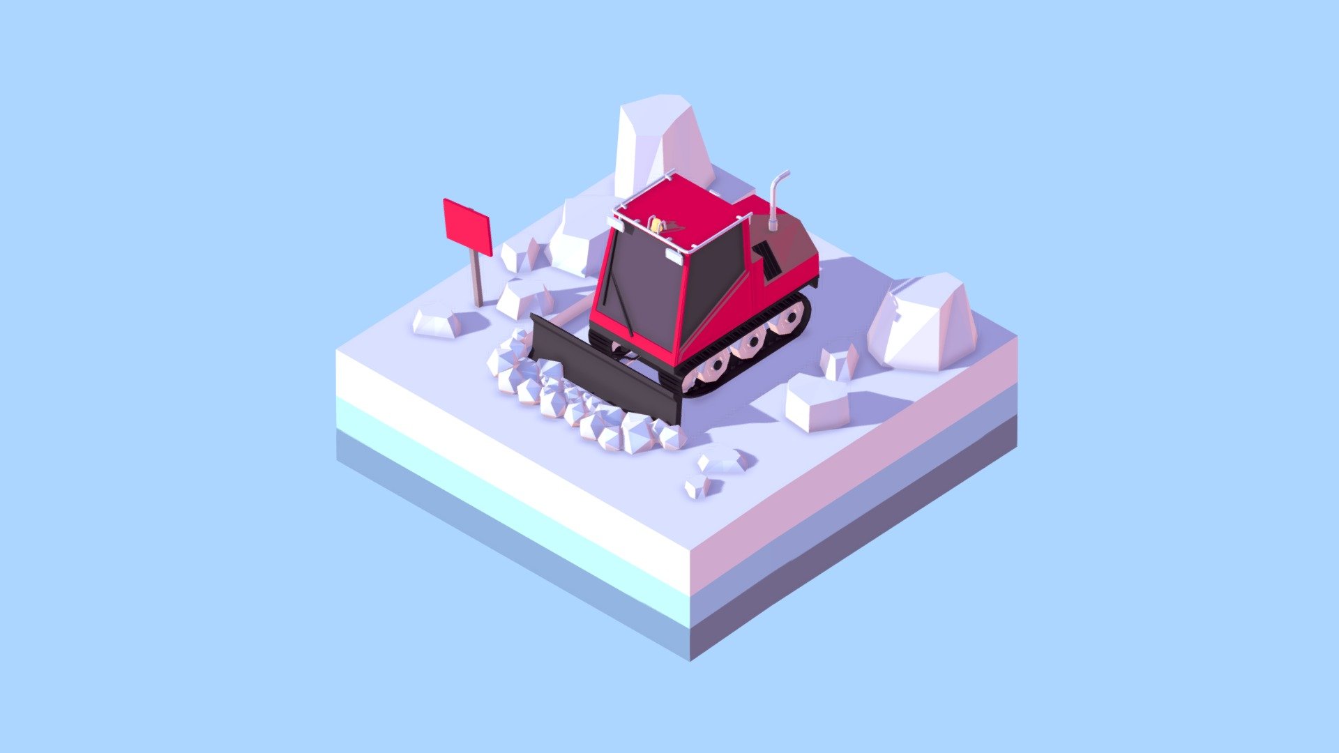 

Cartoon Low Poly Snowcat Track Vehicle Island Scene

Created on Cinema 4d R17 

5347 Polygons

Procedural Textured 

Game Ready, VR Ready
