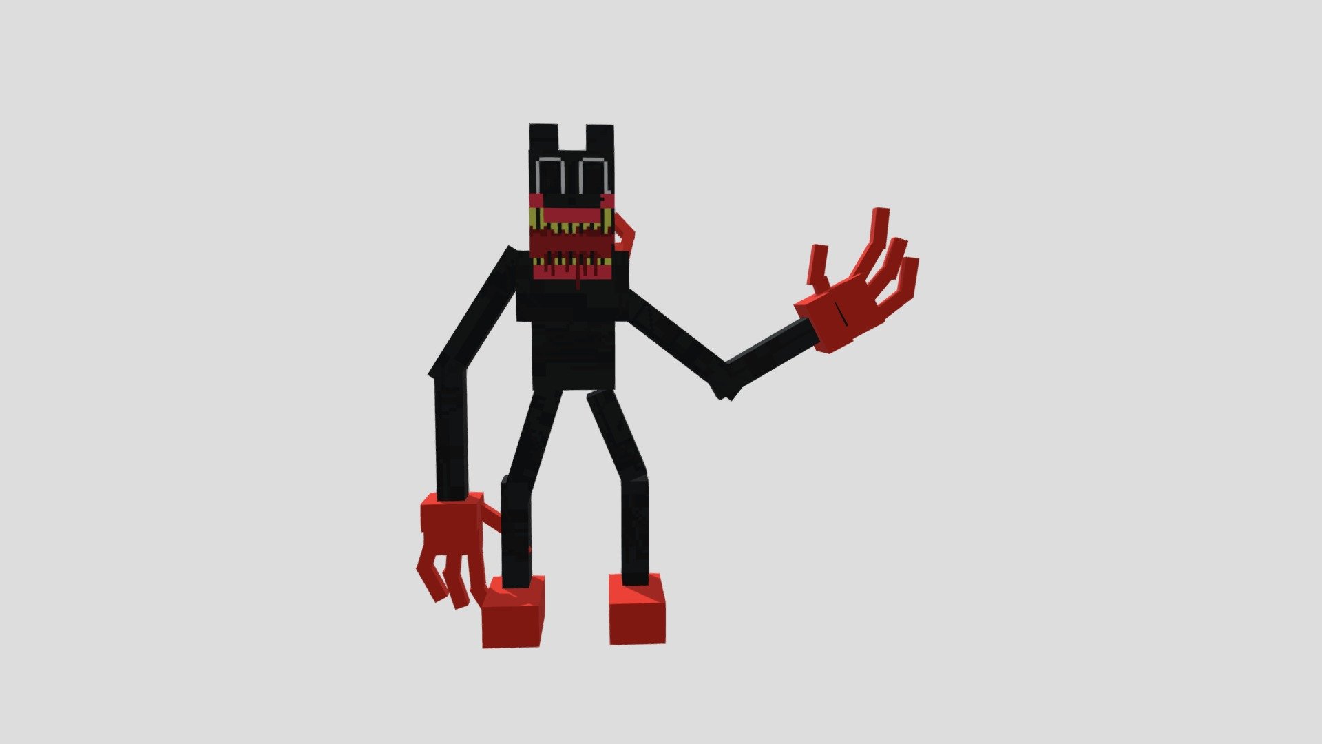 Hi I am Cartoon_cat I make my friends  and I have red gloves and more arms