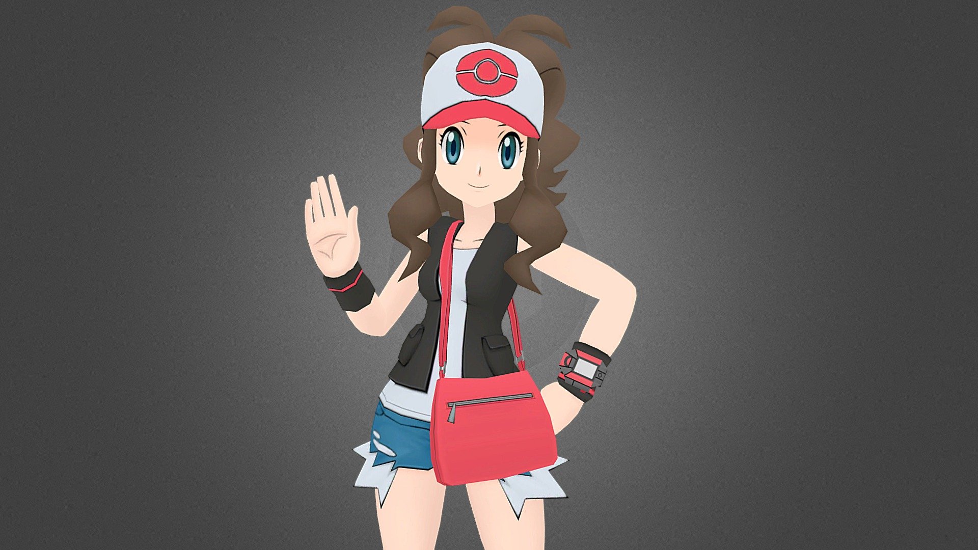 This is the official model for Hilda (Or what ever name you chose to give her), from Pokemon Black and White with her regular outfit from the original game, with the model taken from Pokemon Masters. This model was ripped straight from the game, animations included in the .fbx and it works pretty well. Please tell me in the comments what you want to use it for because I would like to know what this model can do, thank you!