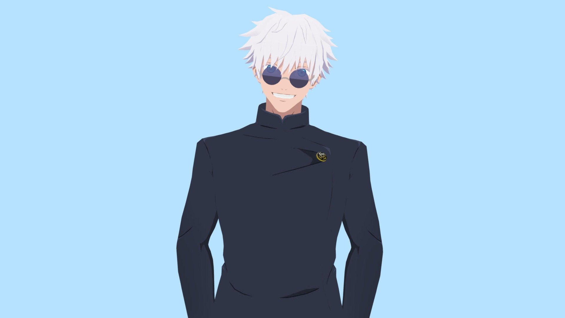 NOTE! Download the ” Additional File ” to get all file. Such as, Blend file ( Rigged &amp; Unrigged ), Fbx file ( Rigged &amp; Unrigged ), GLB file ( Rigged &amp; Unrigged )

Please check linktr.ee/RidhoMnf for more information !

GOJO SATORU
One of the Strongest Characters in The Jujutsu Kaisen Anime

3D model made in Blender 3.1.2 version