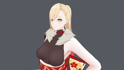 original character　samurai avatar, samurai, original, fbx, woman, originalcharacter, originaldesign, animecharacter, woman3d, girl, blender, female, anime