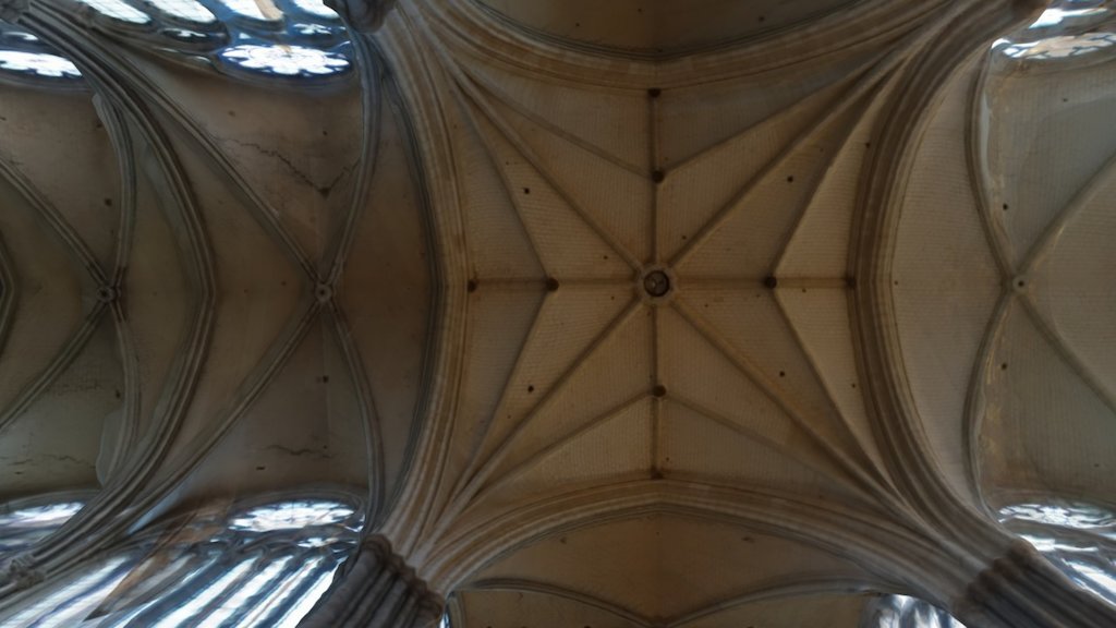 The most beautiful Gothic cathedral, Notre-Dame d'Amiens is located in North of France. This scan is from the crossing of the transept or intertransept showing the rib vaults.