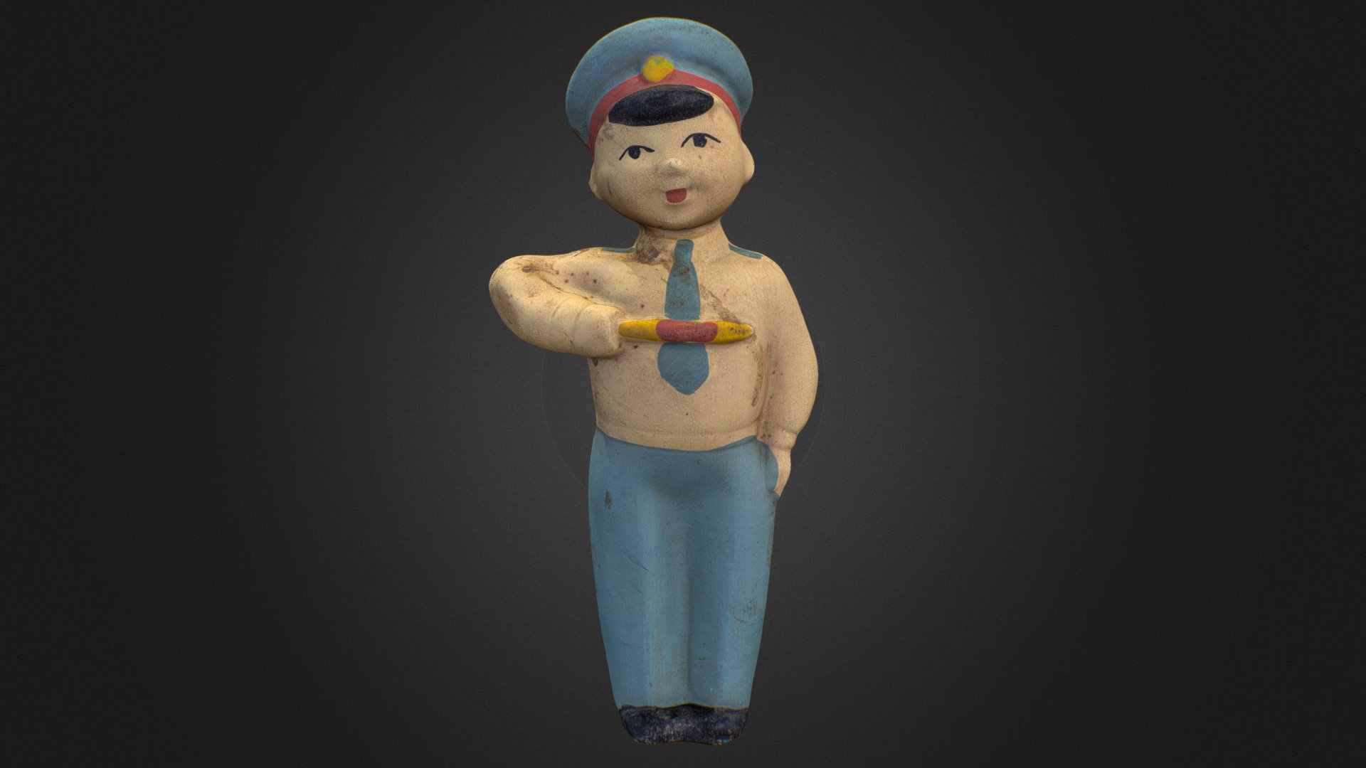 Old USSR Soviet Rubber Toy Policeman Scan High Poly

Including OBJ formats and texture (8192x8192) JPG

Polygons: 100916 Vertices: 50460