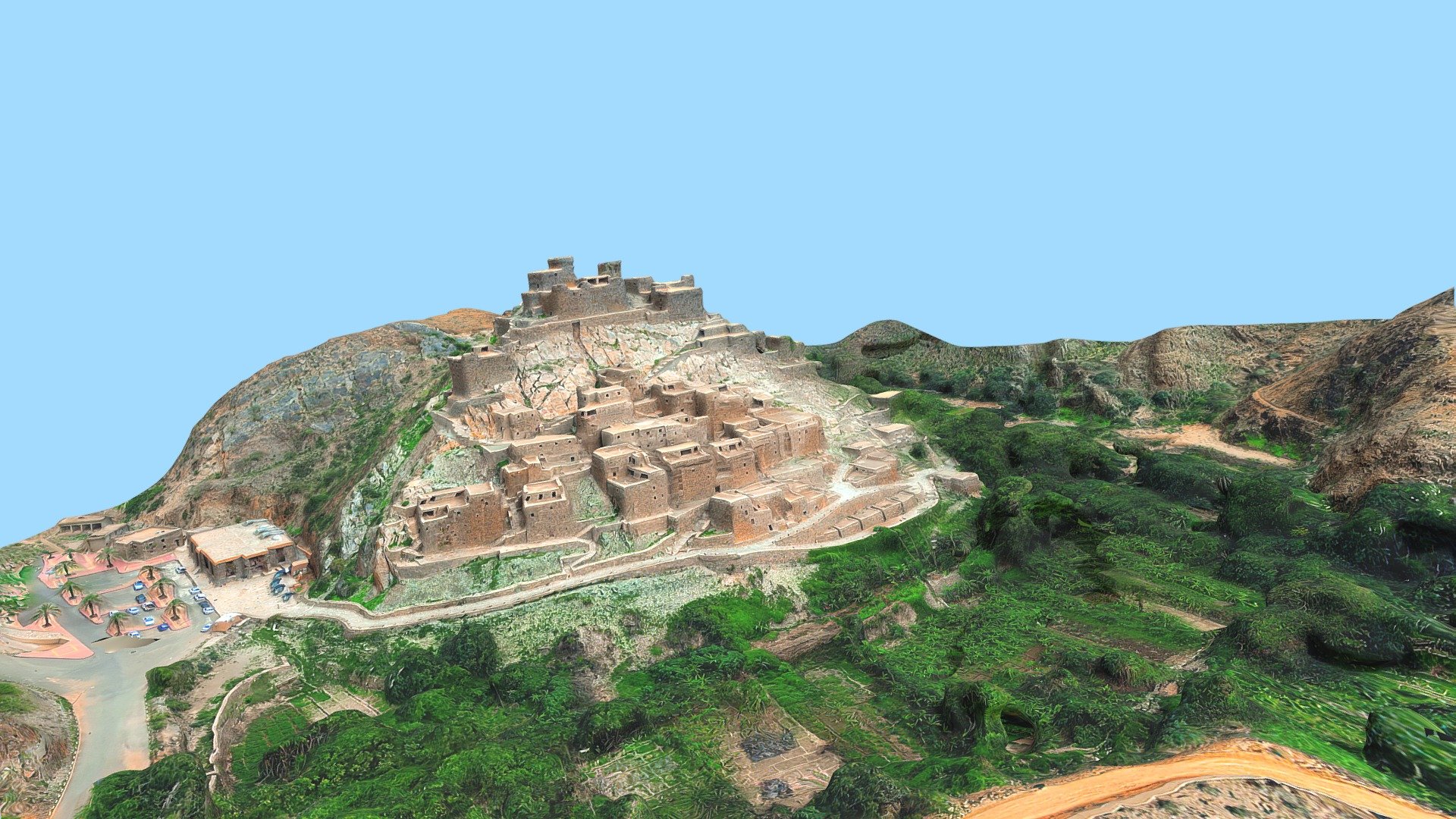The village of Thee Ain (Arabic: ذي عين), Dhi Ayn or Zee Ain village is in the Al-Mikhwat province of the Al-Baha Region, Saudi Arabia. The village is characterized by houses built from polished stones and dating back to the 8th century. It is located to the southwest of the city of Al Makhwah about 20 km from the village. The village includes more than 40 houses and a mosque adjacent to the river. Nearby forts protected them from raids.The village was established in the tenth century AH, and witnessed many invasions between the tribes before the unification of the Kingdom by King Abdul Aziz Al Saud.
This village is famous for agricultural crops such as bananas, Kadi, basil, lemon and palm trees, stores, and scenic river.
The climate of the village is hot in summer and mild in winter because it is part of the Tihamah region, at about 1985 meters of elevation. The rain is heavy in the summer and medium in the winter.
Wikipedia.org