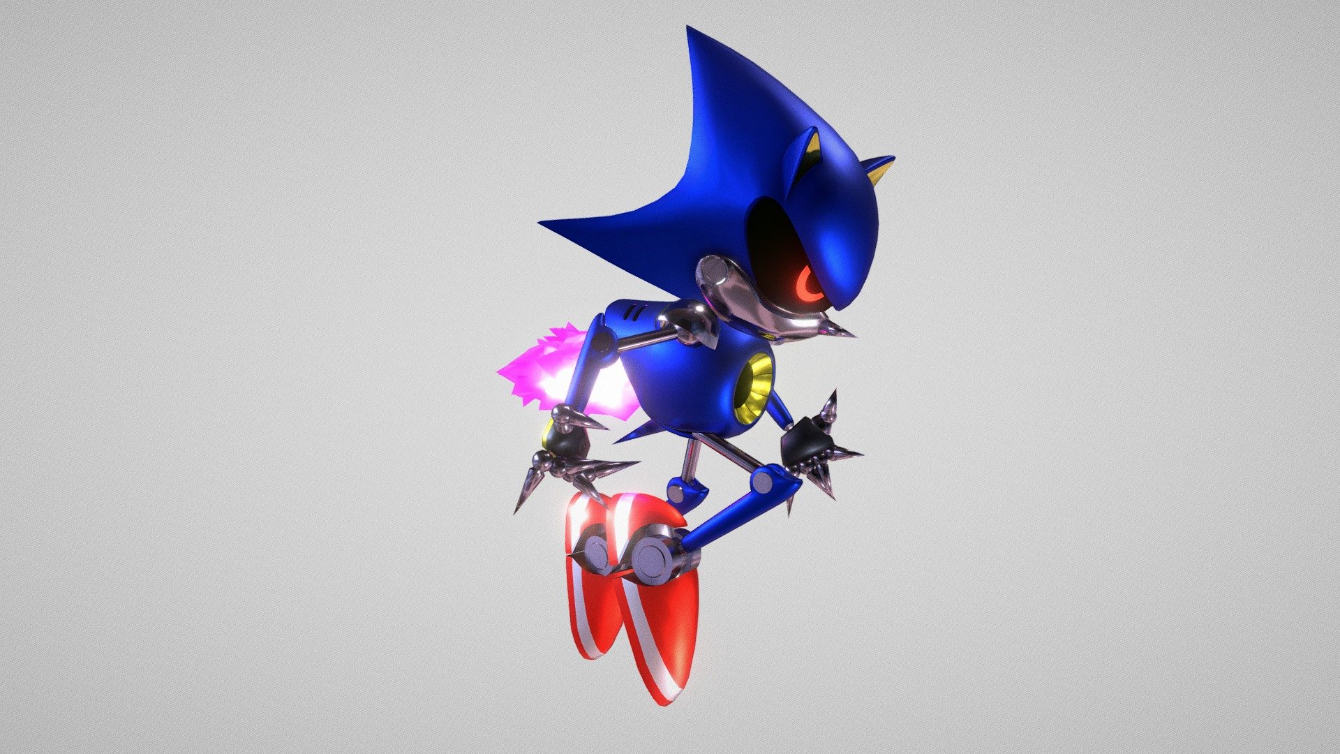 Hello everyone, It's been a while. So dicide to remake my old Metal Sonic for the Sonic CD aniversary.

Do anything you want with this but just give credits and dont repost the model.
