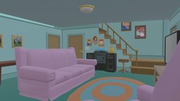 Family Guy | Griffin's Living Room familyguy, cartoon, house, livingroom