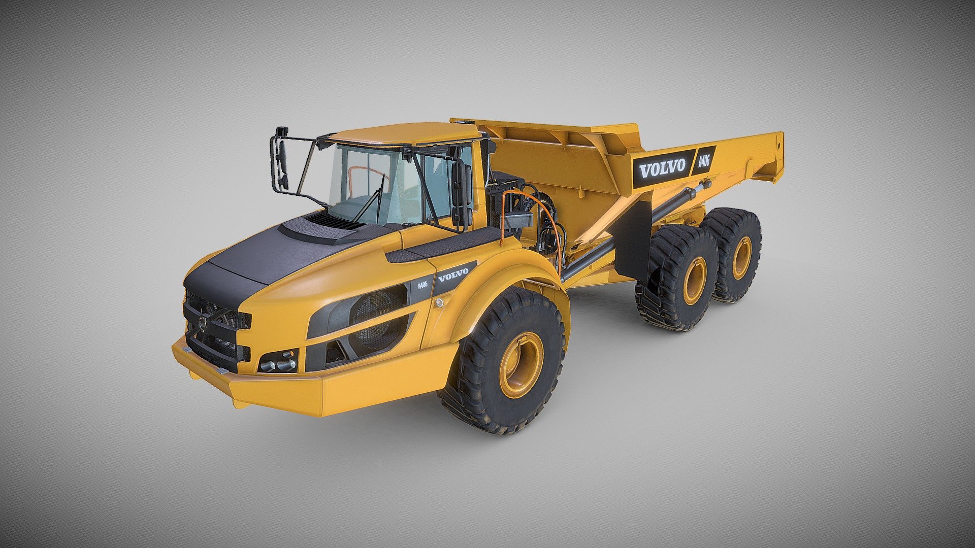 Available on: https://www.cgtrader.com/3d-models/vehicle/industrial-vehicle/excavator-a40g
https://www.turbosquid.com/3d-models/3d-model-volvo-a40g-2150924

Description: Polycount: 118k Tris

This asset includes 7 texture sets all in 2k resolution:




Body

Decals

Interior

Mechanics

Wheels

Optics

Glass

Source files are included