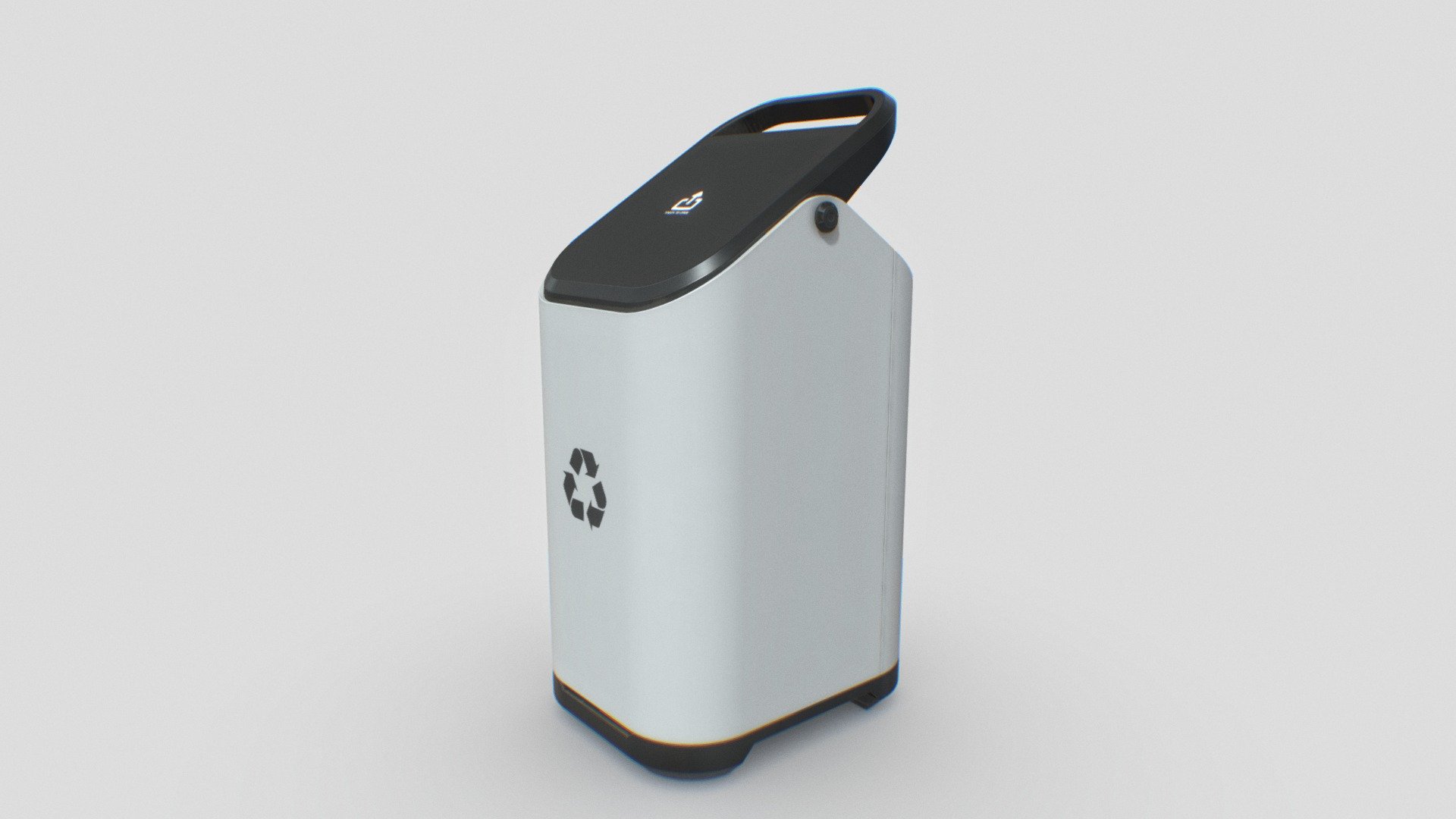 Modern Trash Bin Concept 20x25x47

This model I made it with Blender. I made it with actual size reference.
I include some file format (exported from Blender),texture, some sample render and also I include the lighting setup on the Blender file. 
Hopefully you enjoy it. 
Or, you can edit my model with your preferense easily.

Please like and share if you enjoy it.