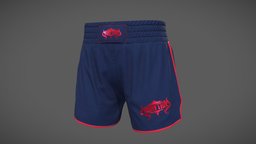 MMA Shorts body, cloth, fighter, textile, fight, shorts, mma, shopping, sports, gym, league, store, printed, player, exercise, soccer, showcase, boxer, boxing, combat, team, uniform, fabric, branded, jersey, ufc, martialarts, thai, workout, kickboxing, muaythai, pbr-texturing, character, pbr, lowpoly, male, sport, clothing, boxershorts, mixedmartialarts