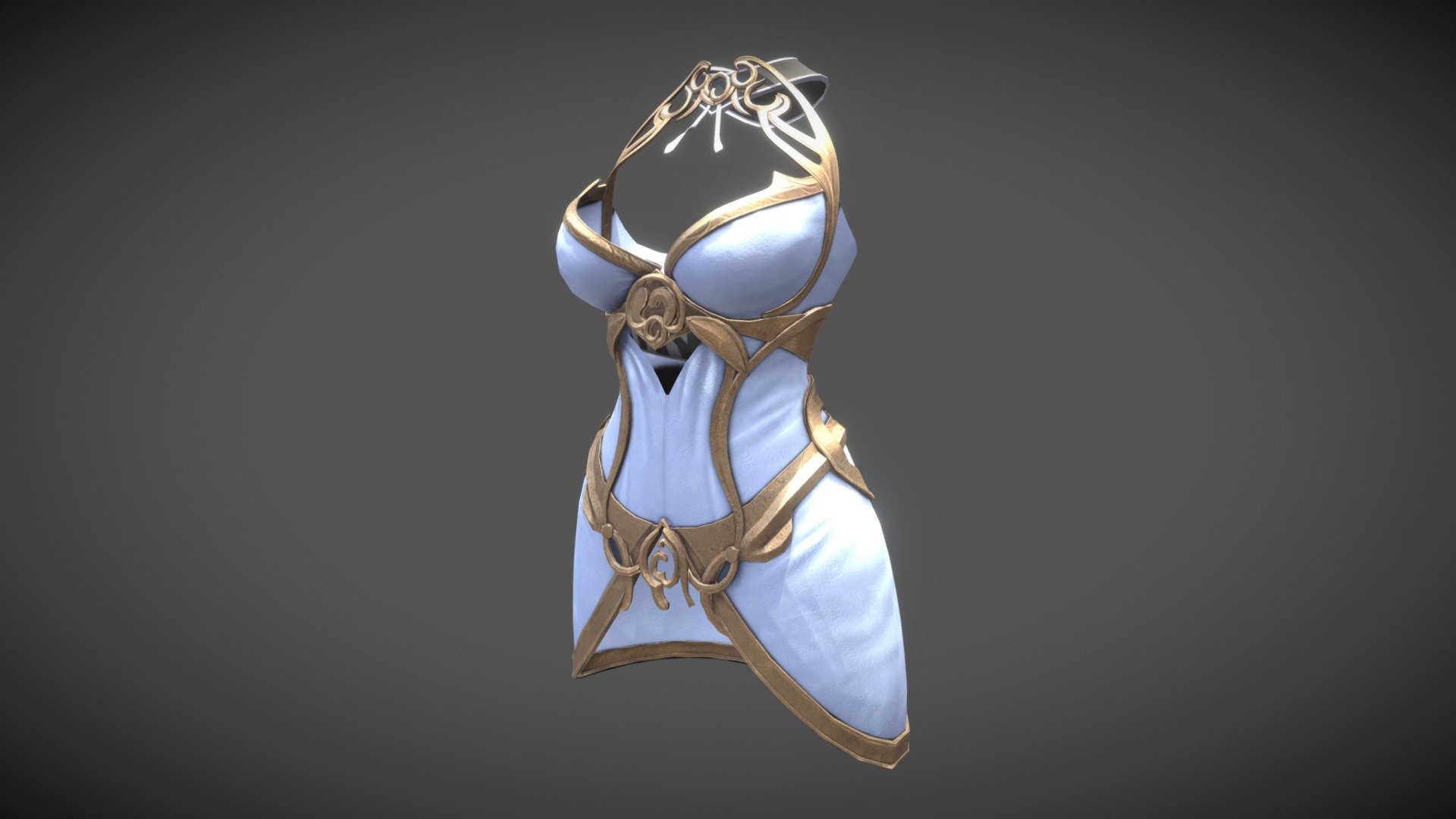 Hi this is Breast Armor Female body fantasy game asset lowpoly 
Clean topology and UV for standard
This file include 
 PBR textures




4K Textures Maps ( tiff 16 bits ) Inclues :

. Albedo ( basecolor )

. Normal 

. Roughness

. Metalness

. Height




OBJ ( Mesh Only )

This file is  for game and film
If you need anything just message me, don;t hesitate

Thank you so much !