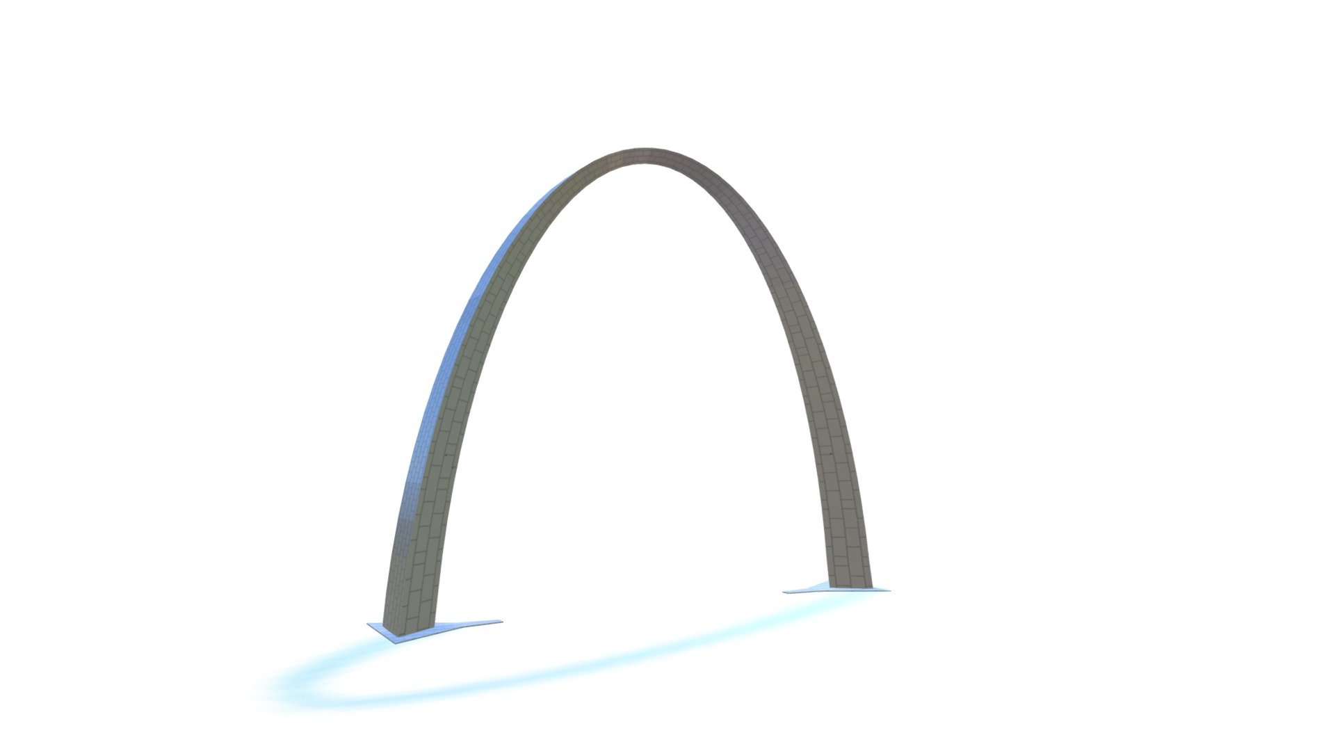 The Gateway Arch is a 630-foot monument in St. Louis, Missouri, United States. Clad in stainless steel and built in the form of a weighted catenary arch, it is the world's tallest arch, the tallest man-made monument in the Western Hemisphere, and Missouri's tallest accessible building.

Model is made with Blender

Low poly, high-detailed, textures included.