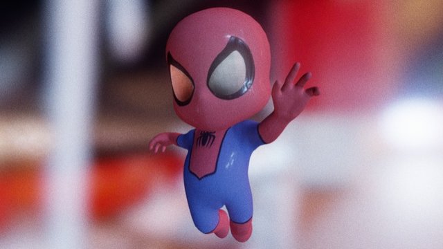 Spider-man baby version created in 3ds max