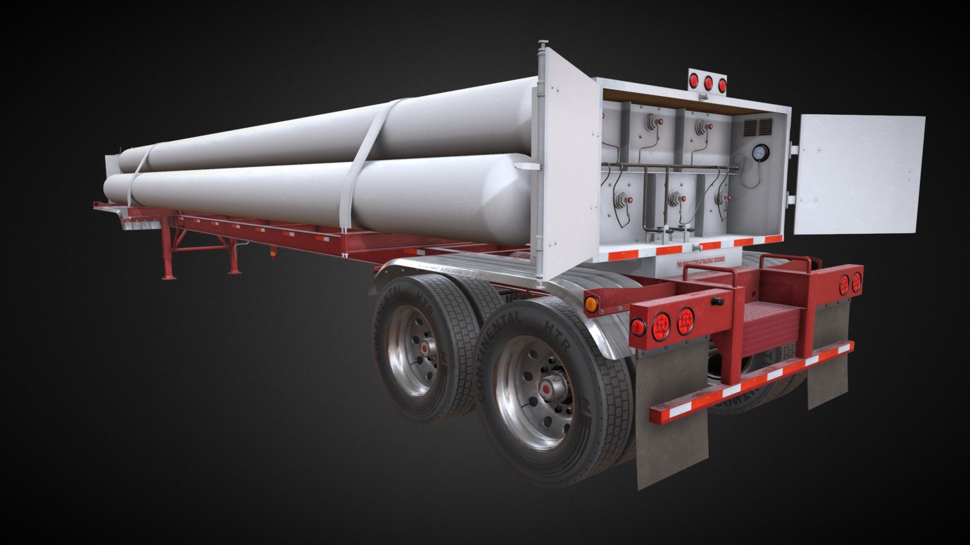 Tube Trailer CMW modeling in blender