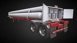 Tube Trailer CMW gas, trailer, cng, semitrailer, cmw, substancepainter, substance, blender