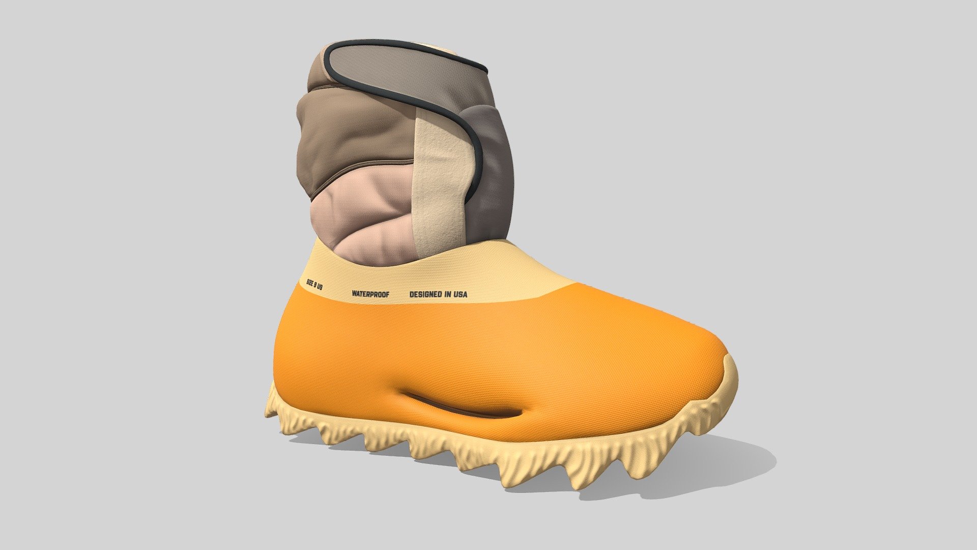 Adidas Yeezy Knit Boot Yellow
20k polygons per sneakers