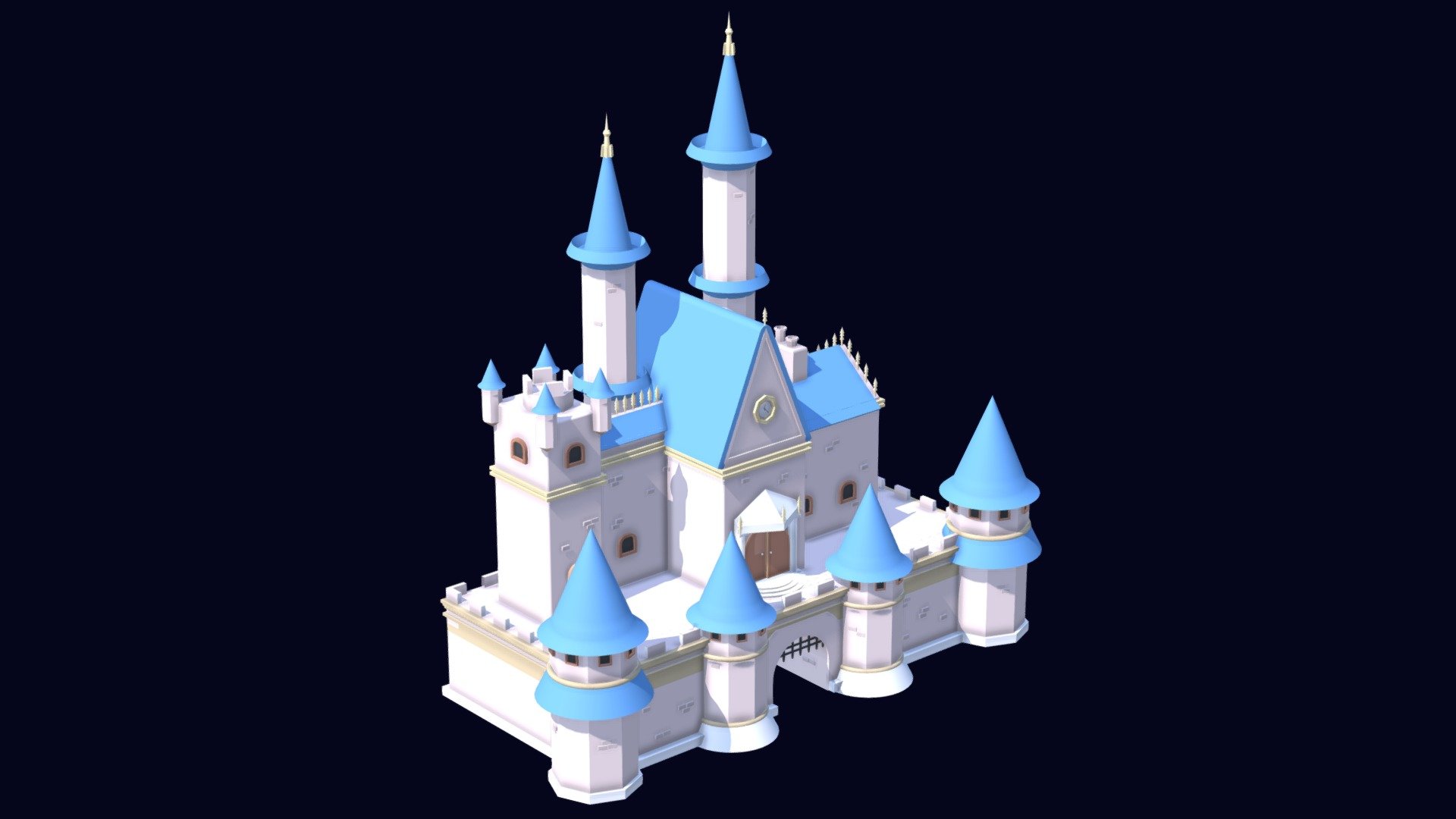 First experimental project for Disney+
Isometric Castle of Disney