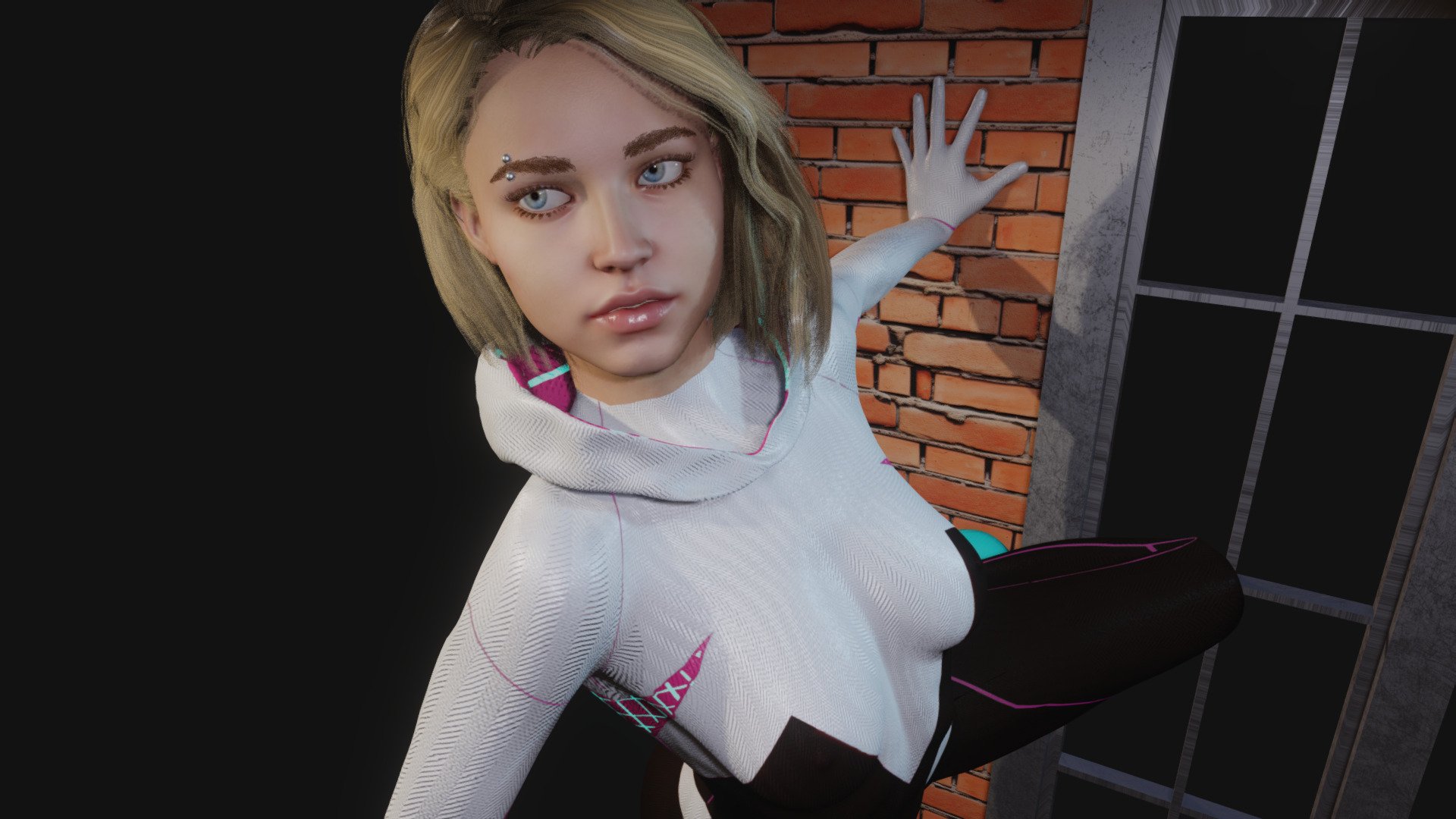 * PLEASE DOWNLOAD THE RAR INSIDE THE ADDITIONAL FILES!!!
Spider Gwen with mask. Model in Blender file. Fully rigged. SSS subsurface scattering. mixamo bone names for animation. includes 2 skin materials and 1 extra shapekey.