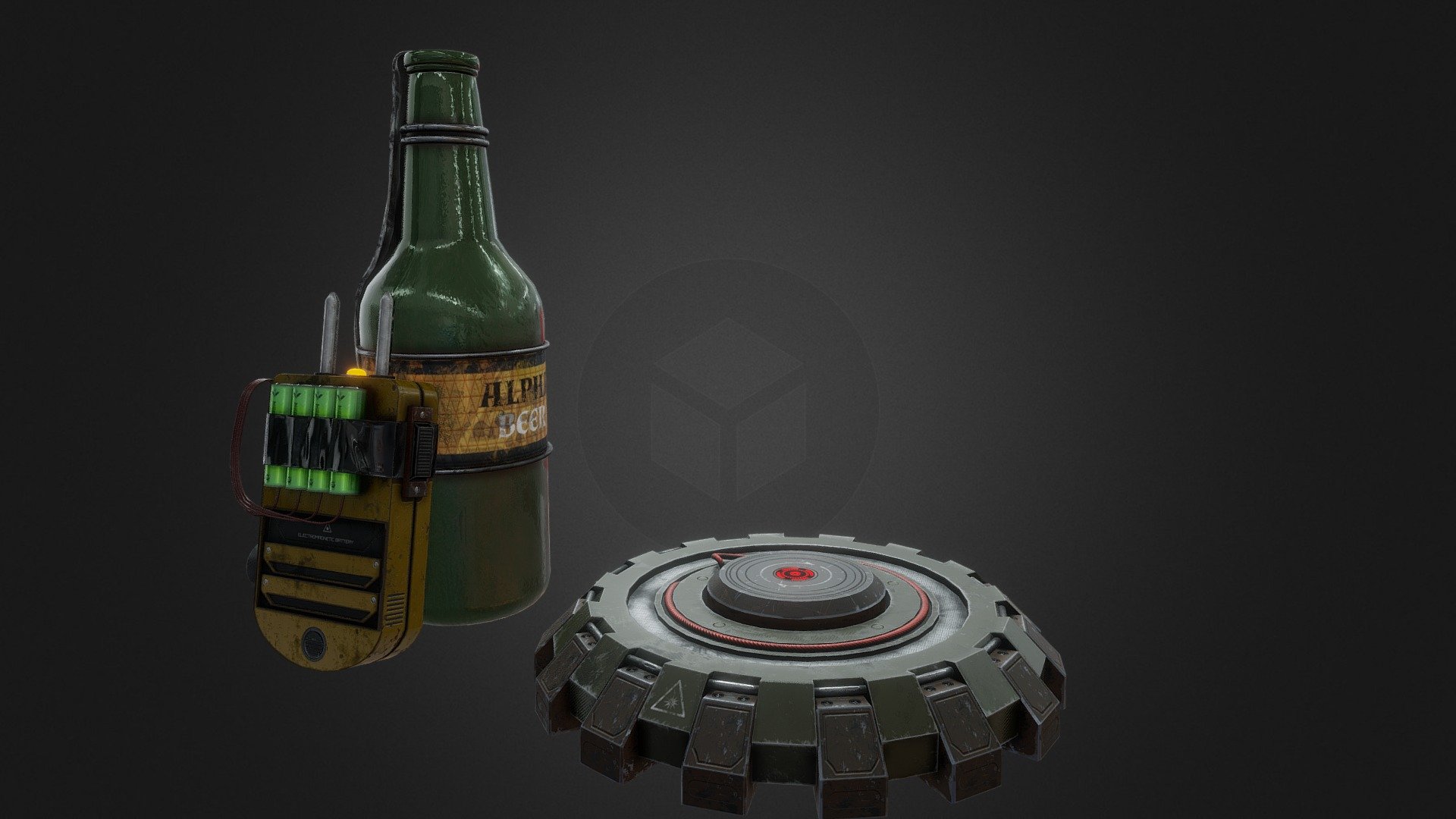 survival gadgets:
taser
molotov cocktail
explosive mine
2 materials
4k textures