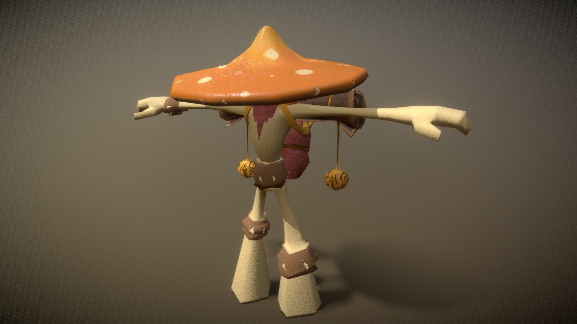 A fun side project for a SCAD class.
The goal was to make a low poly character with a limited texture size (1024 x 1024), utilizing half-masking.