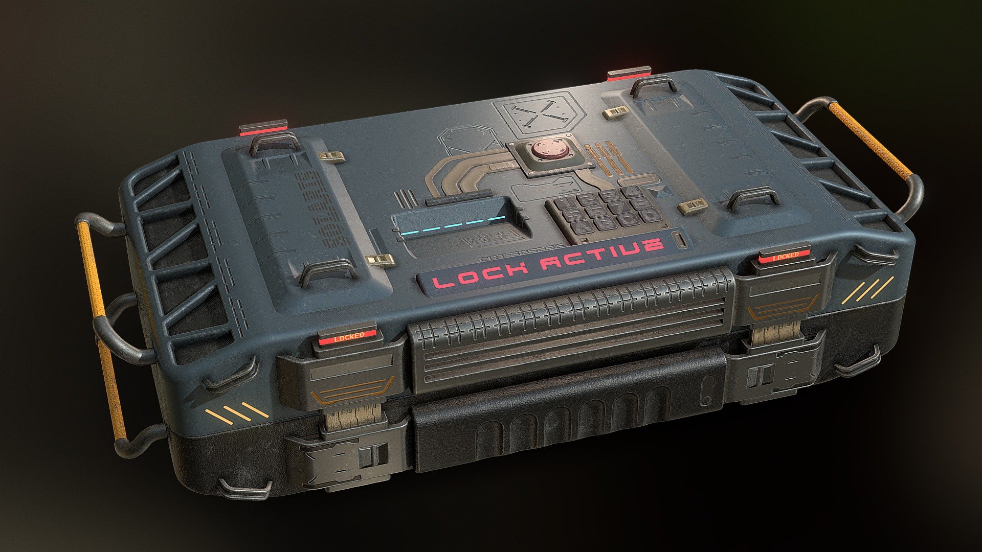 A cyberpunk style sci-fi crate asset C: ✨
its purpose is to store bioweapons in a secure enclosure with maximum security. ☣️💀
created using 🟠 Blender and 🟢 Substance Painter
4k maps PBR

you can check out the Artstation renders here - https://www.artstation.com/artwork/X1lYw3

if you want to contact me - https://linktr.ee/lordcinn
