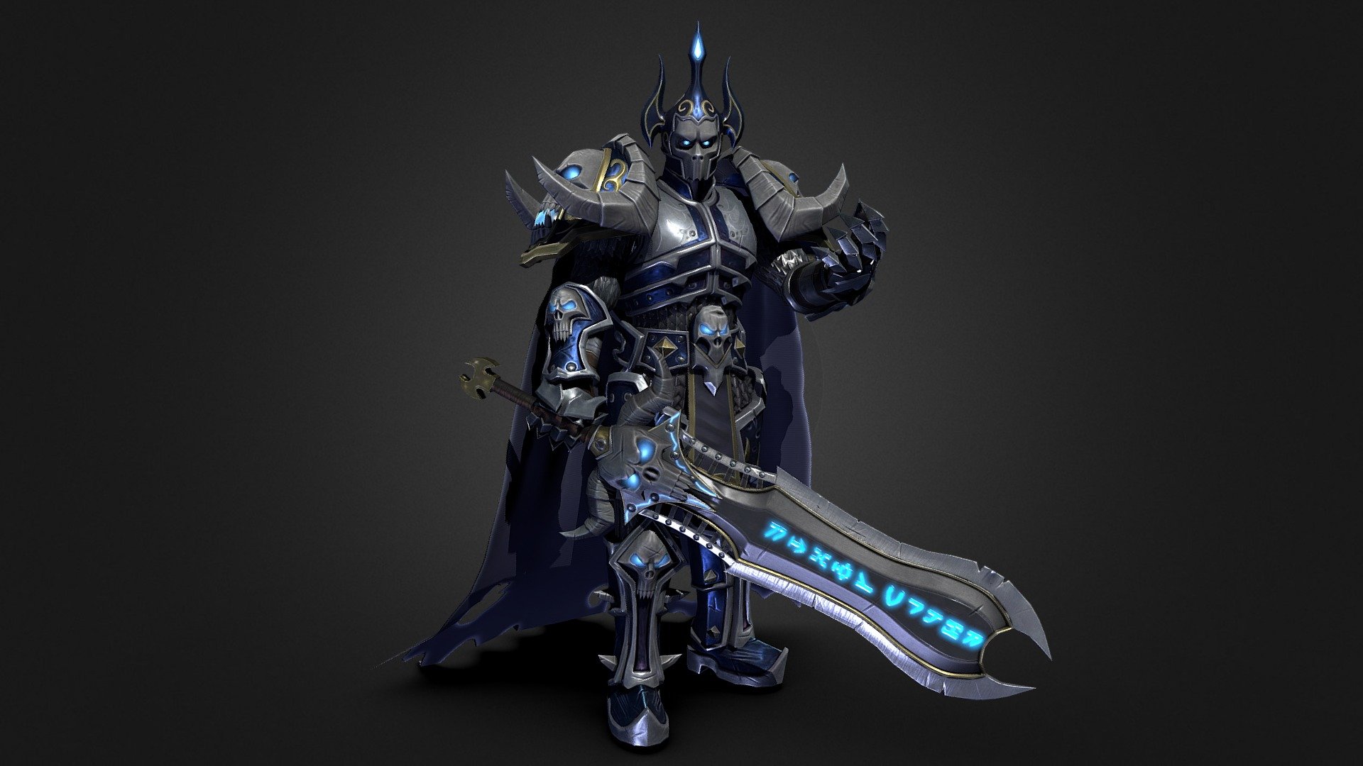 That my first when I doesnt used some ready concept. Inspired WoW, Arthas and other. That was good experience. Used software ZBrush, Blender, Substance Painter, Marmoset toolbag