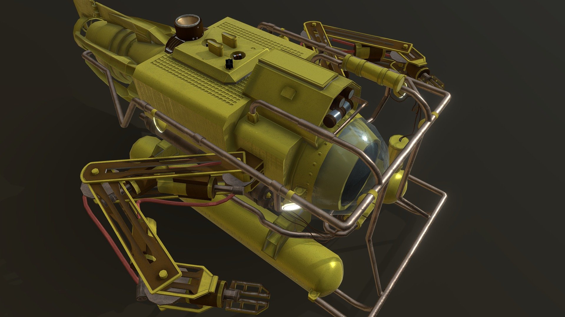 One of the three props I modeled for the contest challenge Beneath the Waves. You can find the original concept by the talented artist Robin Thomasson and his concept entry for this challenge.
 https://www.artstation.com/artwork/1PQWK 

You can also find my WIP post during the 60 day challenge. 
https://www.artstation.com/contests/beneath-the-waves/challenges/38/submissions/25404