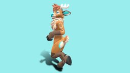 Rho VRChat Avatar deer, anthro, anthropomorphic, furry, vrchat, noai