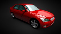 Lexus is200 1999 racer, lexus, transport, drift, jdm, vehicle, lowpoly, low, poly, racing, car, is200
