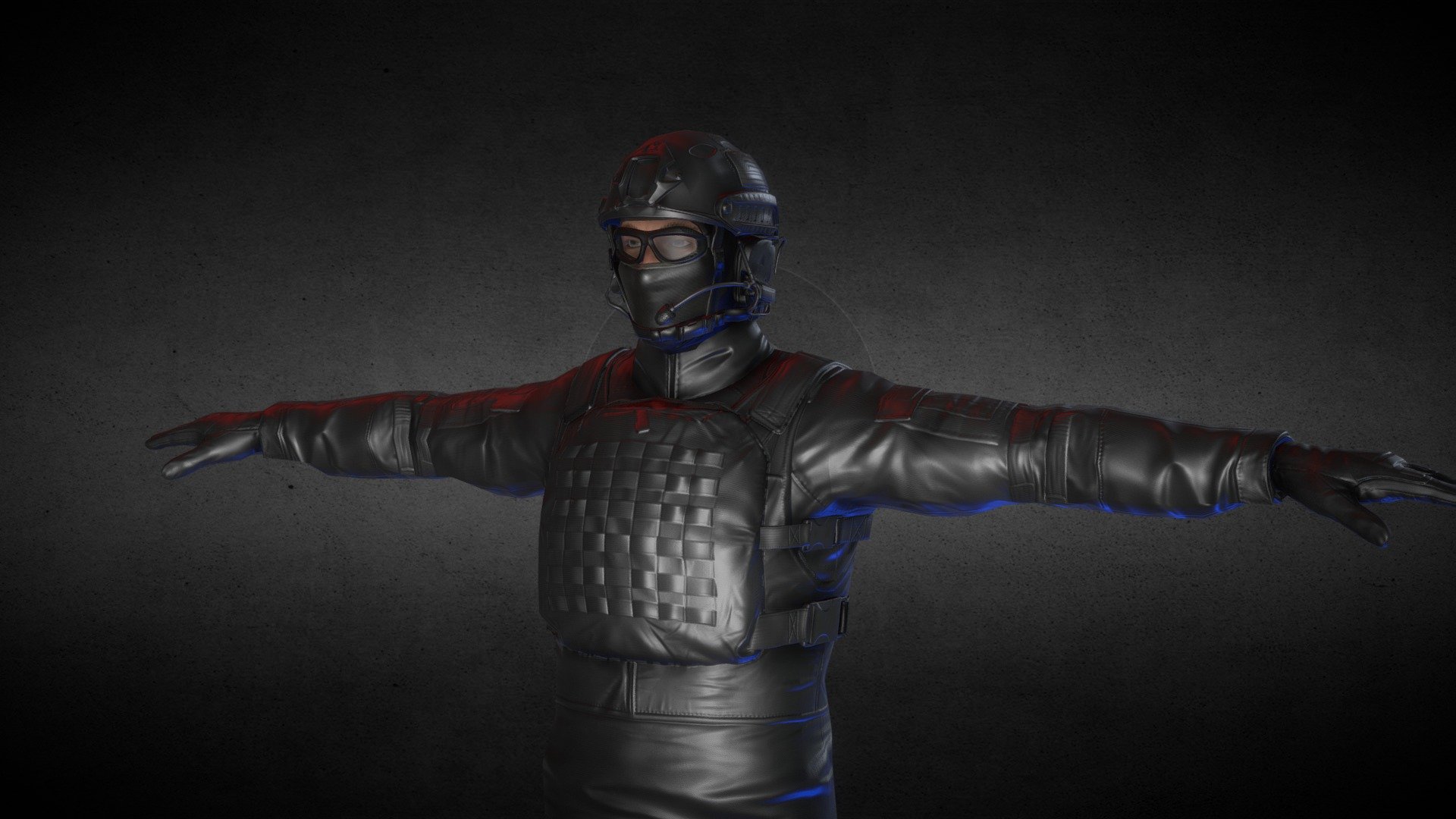 Commando character riged model , for games and animations. ready for games with humanoid rig.

Commando character rigged PBR mid poly works very good on game engines like unity unreal and blender

Textures :

Albedo 4k Normal 4k Specular 4k Ambient Oclussion 4k ORM (Oclussion, Roughness, Metalness - channel packed texture) 4k

**Feel free to contact us via email studiokasit@gmail.com ** VR / AR / Low-poly / Game ready /humanoid / Commando character