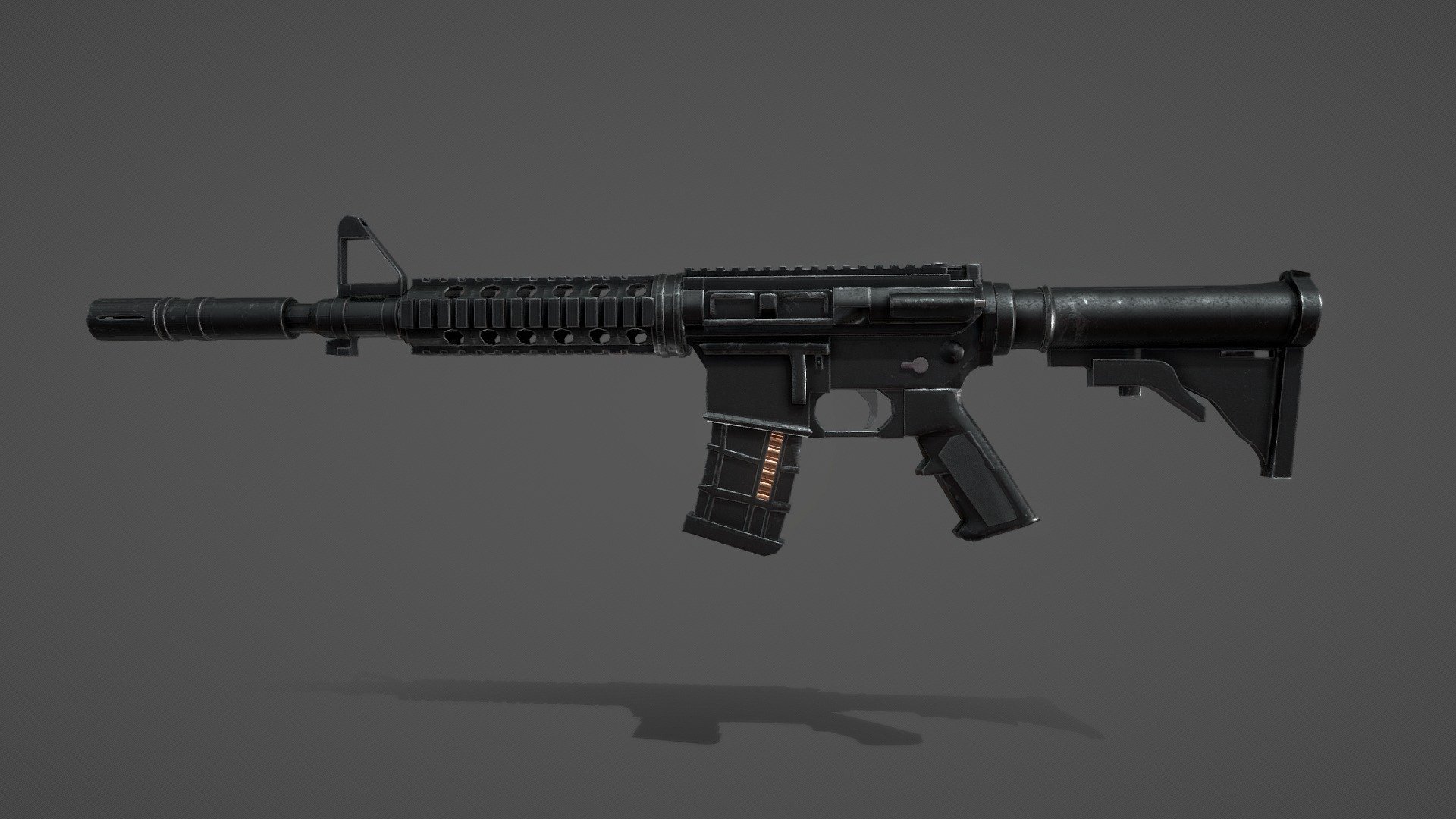 This is M4 Carbine Rifal used by United States Army. It has Realisic gun metal textures. Rigged version will be available soon, so stay tuned guys.