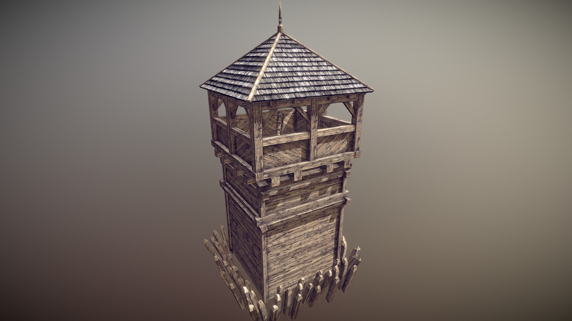 Defence Tower for a city builder game set in the time of the first colonial settlements in America