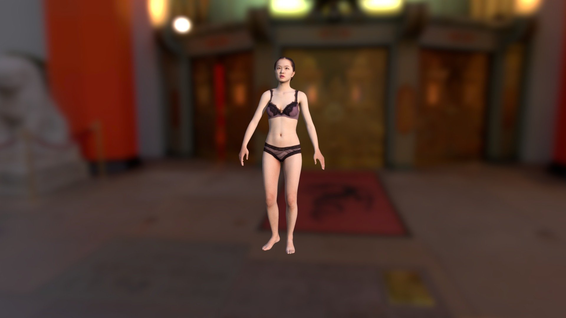 3D scanned and rigged.
Ready for games and CG render.