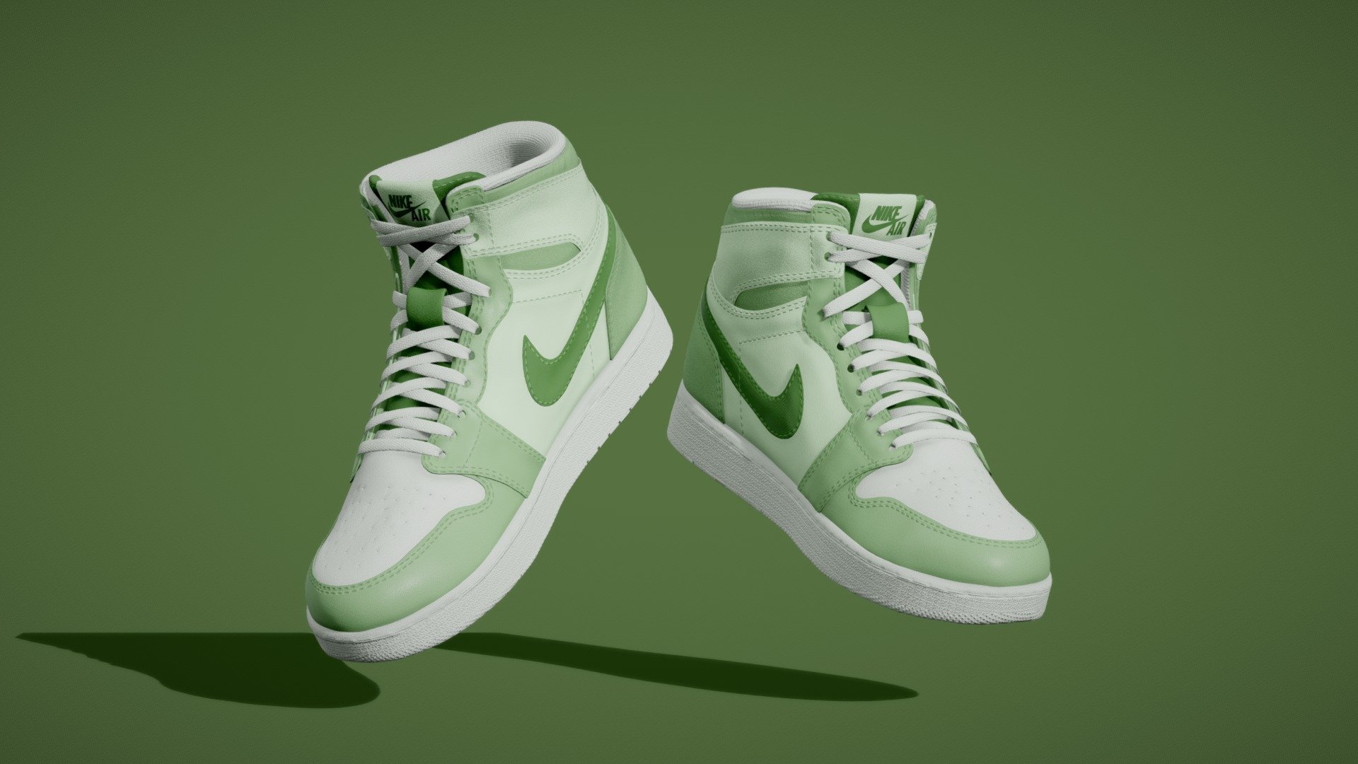 It is a High Quality Air Jordan NIKE Shoes 3d model

Modeling :
Modeled with fine Details,
Will be perfect for any Cool 3d character Project, Or can be traits of NFT Character

Texture :
Textured in High quality 4k texture ( 2 Material - 1 left shoe/2 Right Shoe )

Variants :
There are 10 different textures set and this is 10 of 10 Variants.

Lowpoly Model :  https://skfb.ly/oQPIF

Pack of 10 : https://skfb.ly/oRntY ( 50 % off )

Feel free to comment for any suggestions.