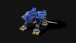 Blade Liger (Animated) mechanical, mecha, liger, zoids, maya2019, animal, anime, robot, blade, bladeliger