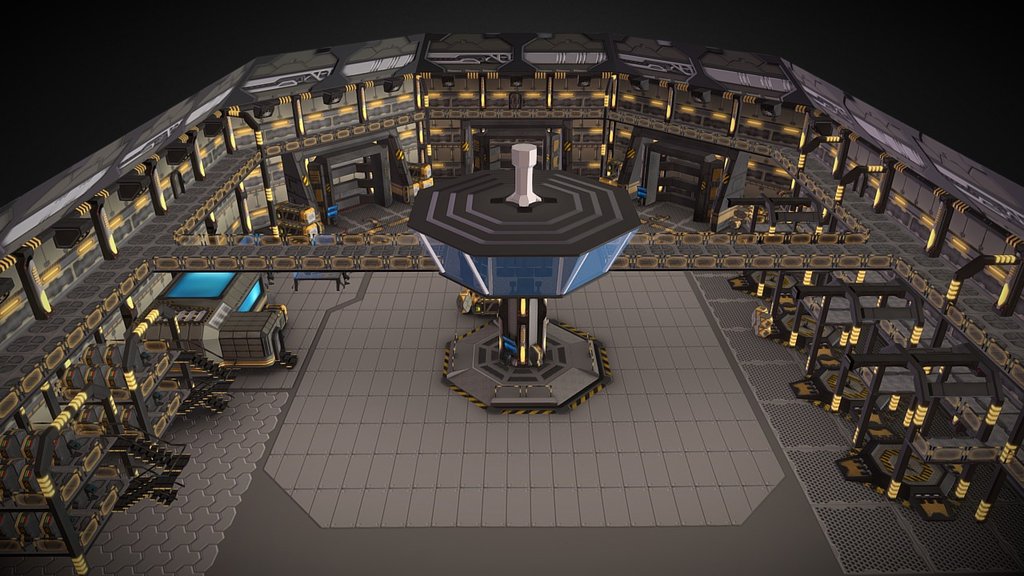 I have been designing 3D Mechs for a while but I realized that my mechs need warm home that they can rest, repair, reload themselves :) so I decided to build this mech Hangar. 

This time it is octogonal and has even more space.

It has 3 mech repair booths and 4 modification stands. There is a control room in the center of the facility and also a labroratuary for new weapon developments
Every 3d item has diffuse and normalmaps.