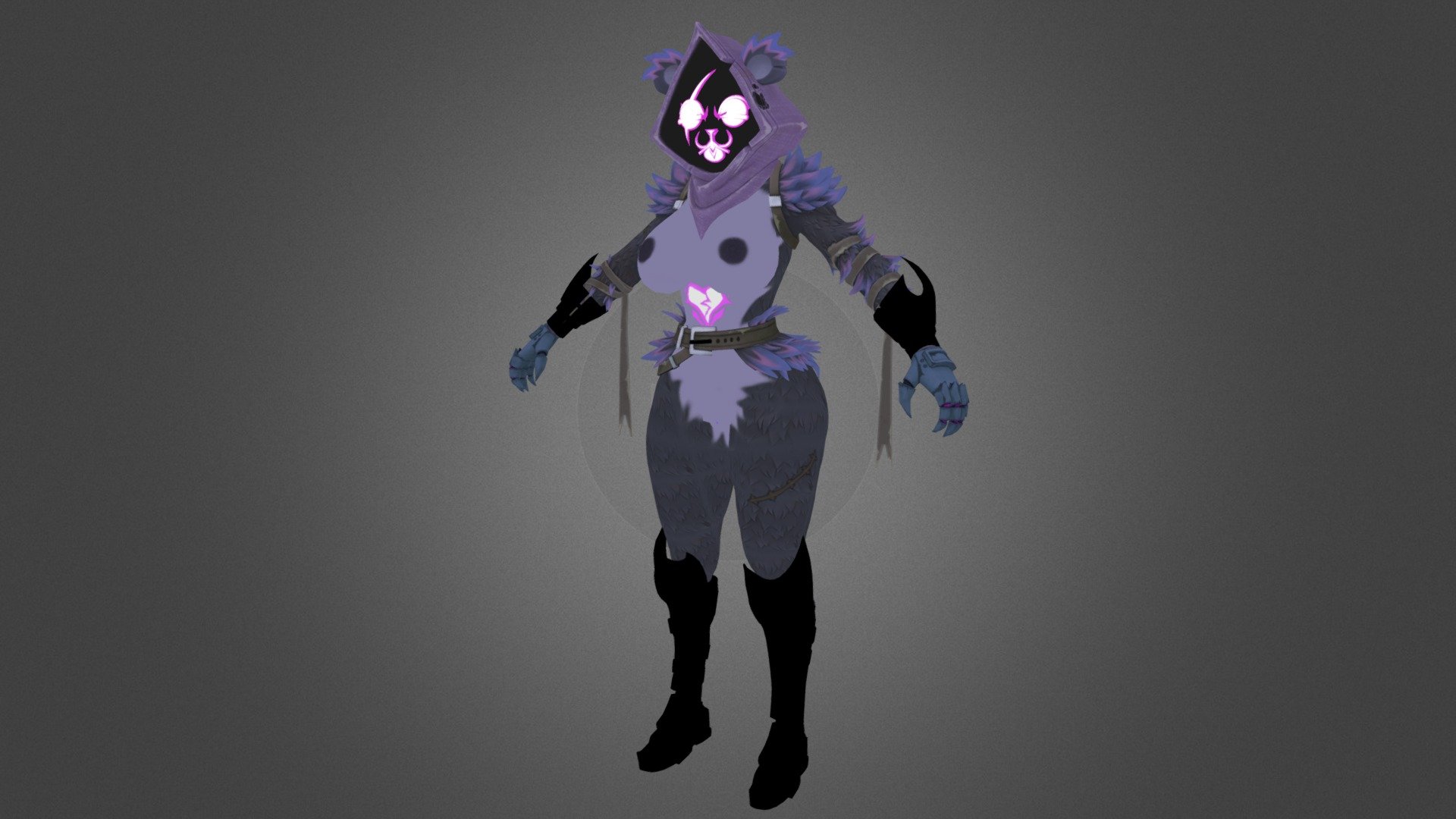Raven Team Leader Fortnite nsfw 3d model