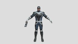 Bullseye(Textured)(Rigged) dc, dccomics, bullseye, character, 3dmodel