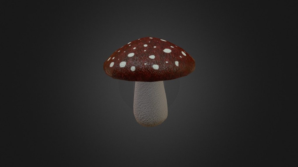 Another asset for my game project&hellip;a mushroom that will be a base for the mushroom houses that some NPCs in the game will live in.  :)