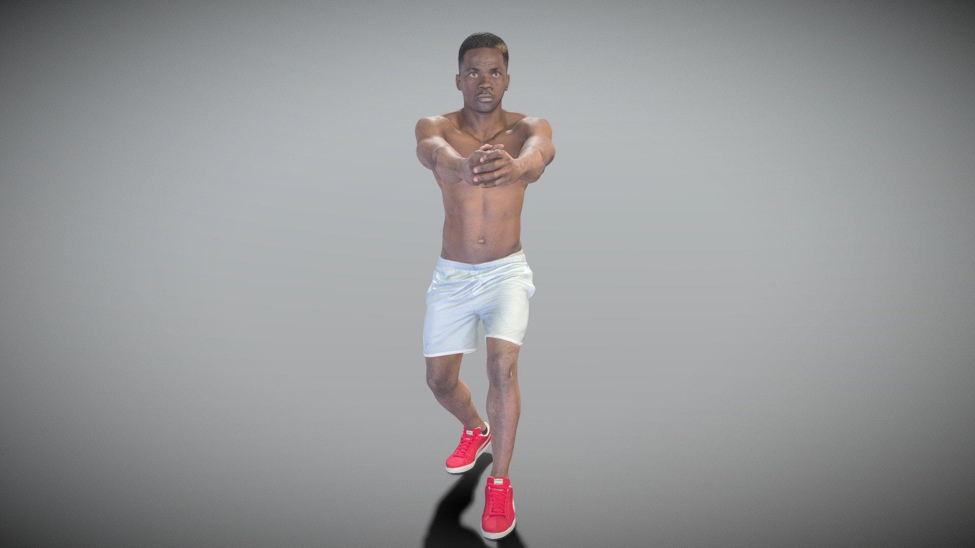 This is a true human size and detailed model of a sporty handsome young man of African appearance dressed in swimming trunks. The model is captured in casual pose to be perfectly matching for variety of architectural visualizations, e.g. beach, sport ground, gym, park, VR/AR content, etc.

The product is ready both for immediate use in architectural visualisations, or further render and detailed sculpting in Zbrush.

Technical characteristics:




digital double 3d scan model

decimated model (100k triangles)

sufficiently clean

PBR textures: Diffuse, Normal, Specular maps

non-overlapping UV map

Download package includes Cinema 4D project file with Redshift shader, OBJ, FBX files, which are applicable for 3ds Max, Maya, Unreal Engine, Unity, Blender, etc. All the textures you will find in the Tex folder, included into the main archive.

You may find some of our 3d models in free access on SketchFab https://sketchfab.com/deep3dstudio/collections/sample-basic-3d-models

New 3d models every day!