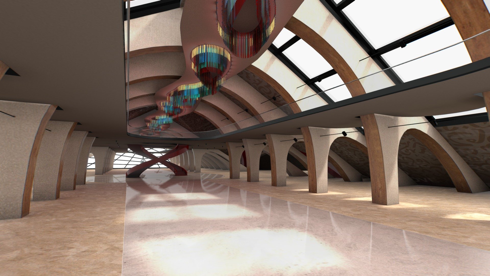 Virtual Reality ART Center - VR gallery 2023

! Restricted to resell or reshare models after purchasing
After purchasing a 3D model, it will be available for download WITHOUT WATERMARKS in various 3D formats:
Blender 3.5 / Obj / Glb / Fbx / Dae  - attached as an additional zip archive.
Any questions: sketchfab.vra@gmail.com

How to upload to Spatial.io:
Instuction video - click!
1. Download an additional zip archive attached to this model (bottom of the downloading list)
2. Unzip file from archive, and you see the GLB file.
3. On Spatial you create a new empty space.
4. And then you upload/drag this GLB file.
5. Enjoy!
* Paintings placing manually

Try on Spatial.io - click!